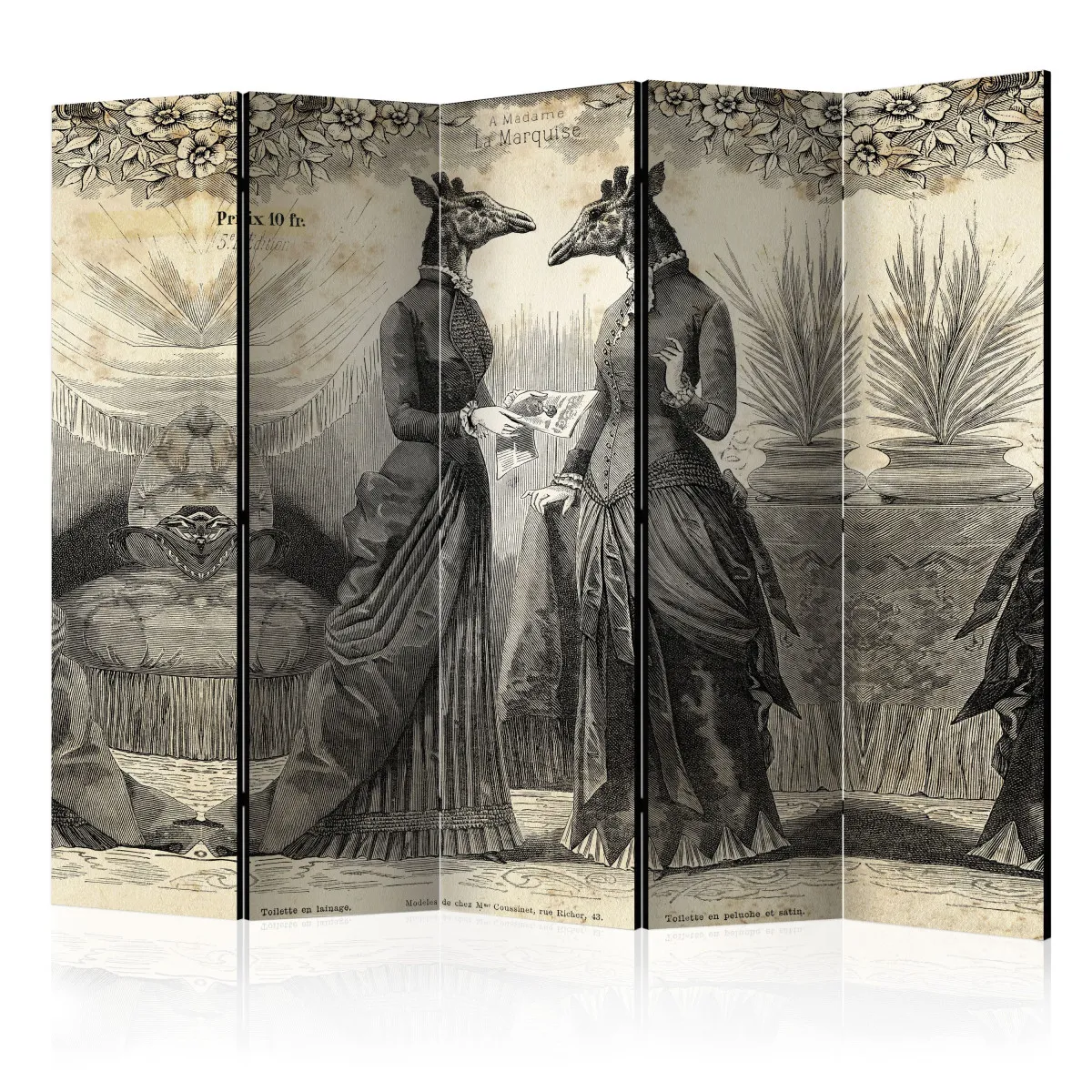 Paravent 5 volets - Conversation II [Room Dividers] - 225x172 (38722)