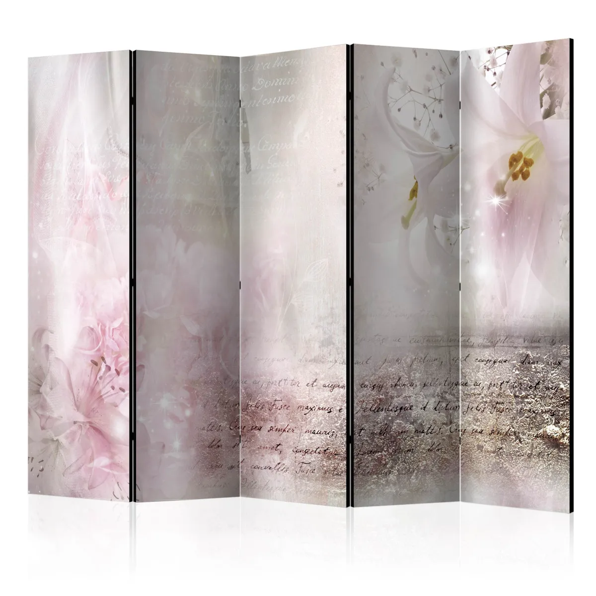 Paravent 5 volets - Delicate Lilies II [Room Dividers] - 225x172 (38825)