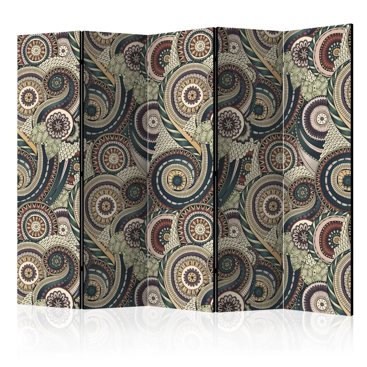 Paravent 5 volets - posh ornament ii [room dividers] A1-PARAVENTtc0370