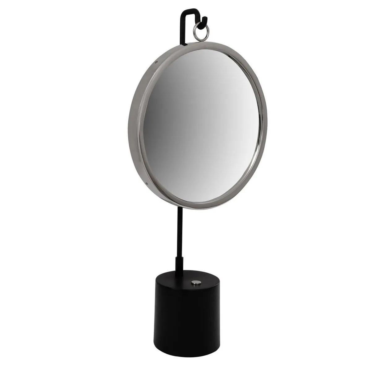 Paris Prix Noir Miroir Rond Sur Pied