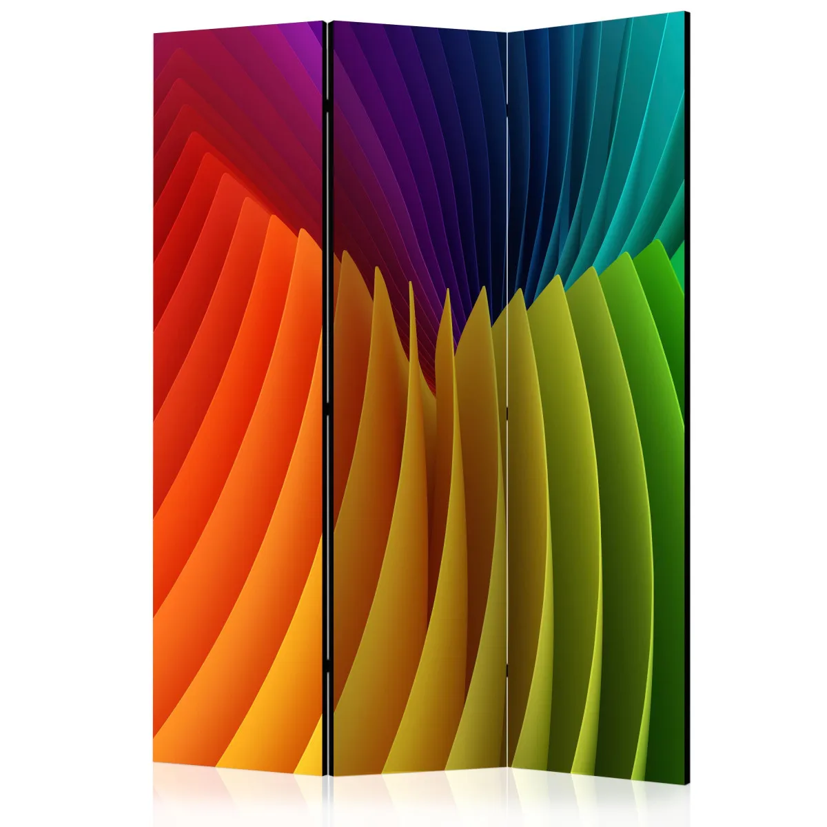 Paravent 3 volets - Rainbow Wave [Room Dividers] - 135x172 (39973)