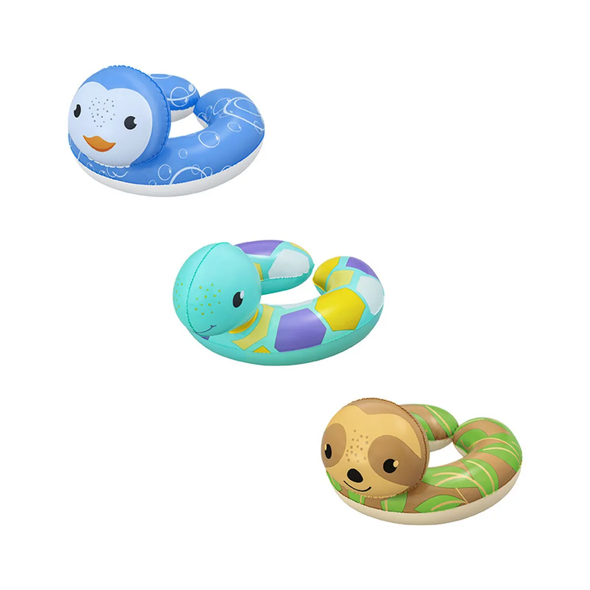 Bestway Bouée avec siège bébé Floatin' Friends Multicolore pour garçon - vue 3