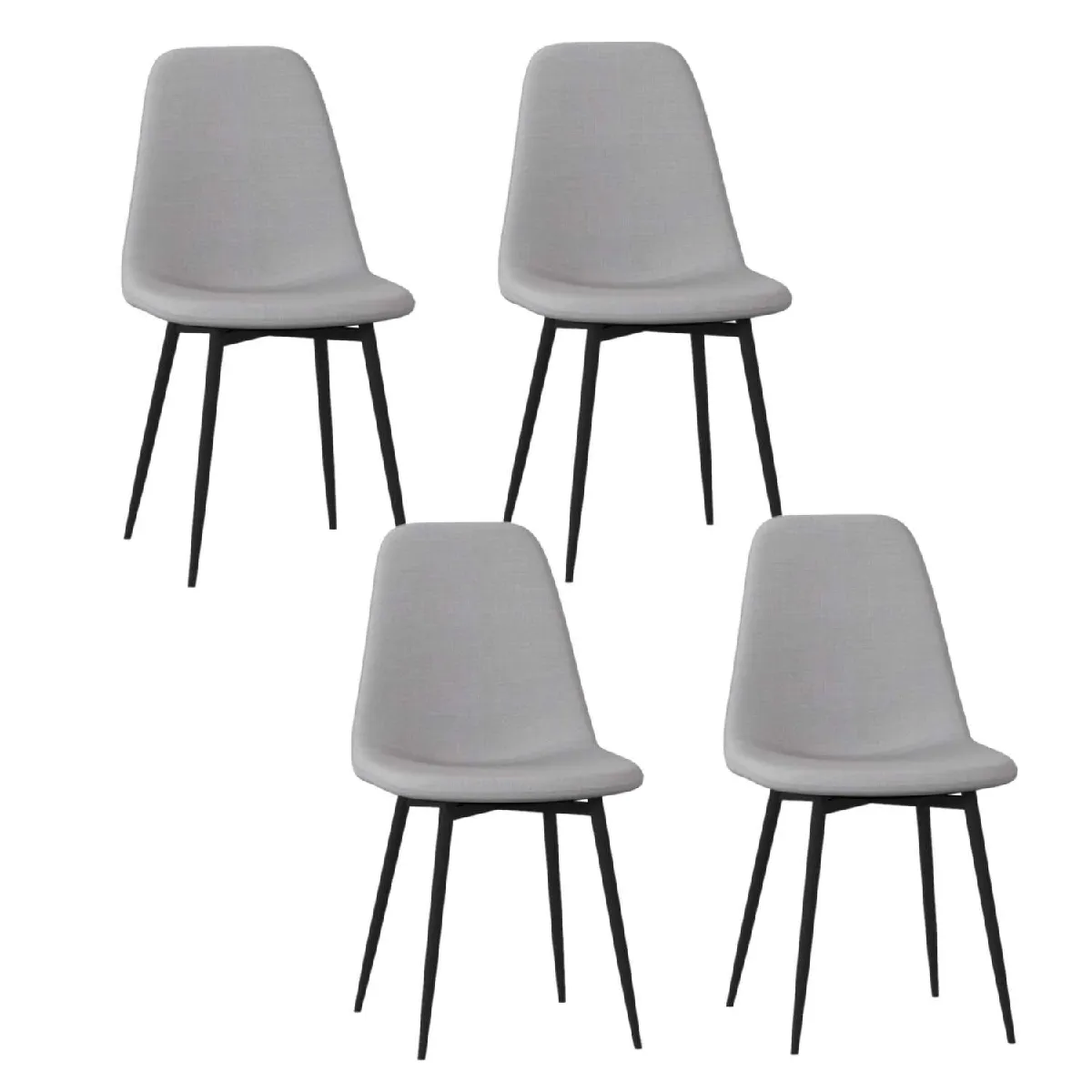 Lot de 4 Chaise Nokas Pied en métal - vue 7