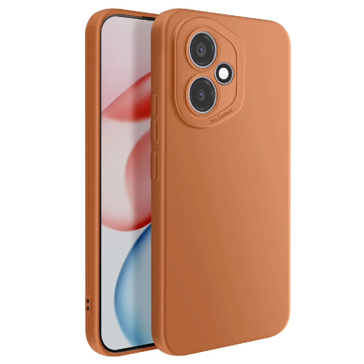 Avizar - Coque pour Honor 400 - Silicone Souple - Marron - Image 2