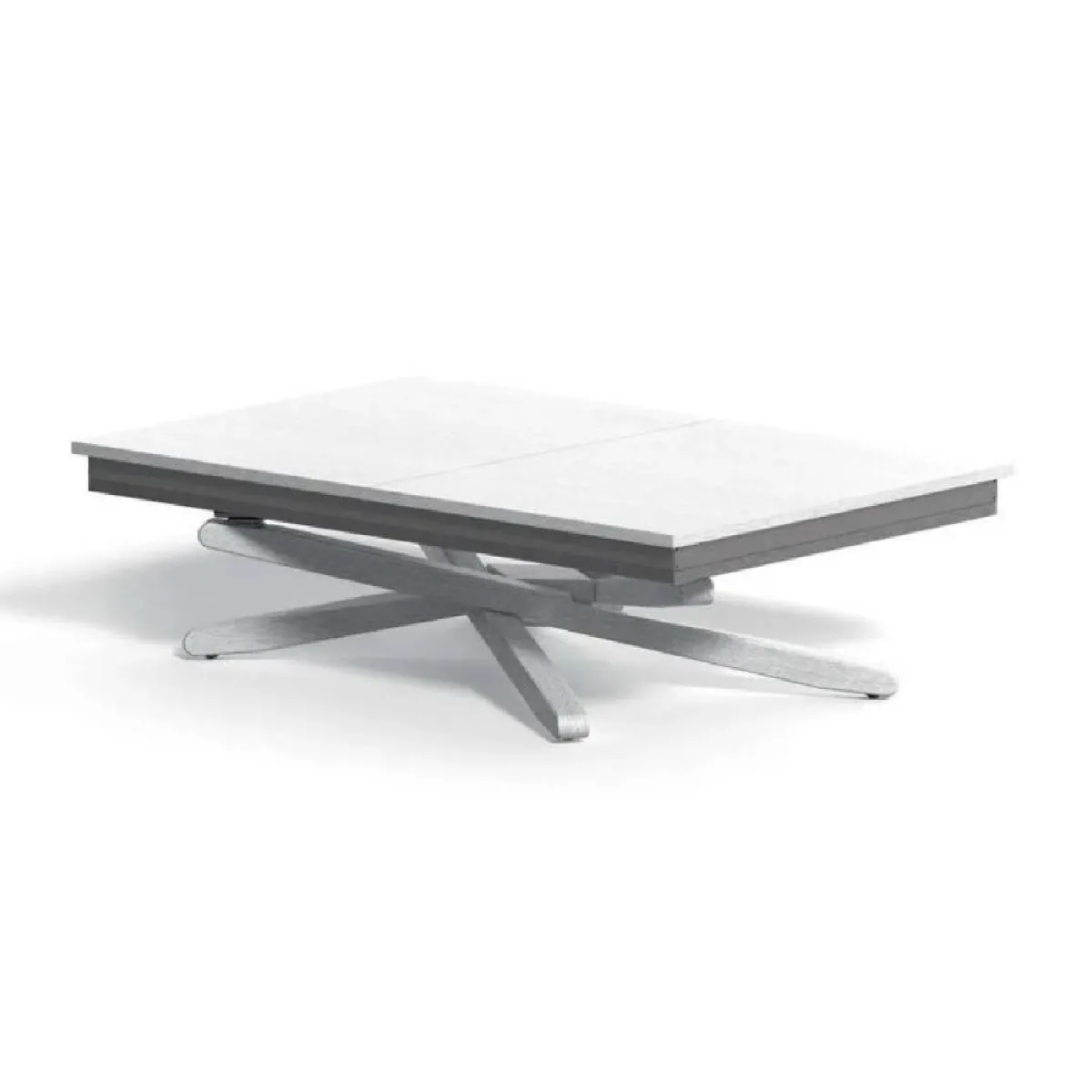 Meilleurs prix pour Table basse transformable JOLLY en Chêne Blanc / Pied croisé