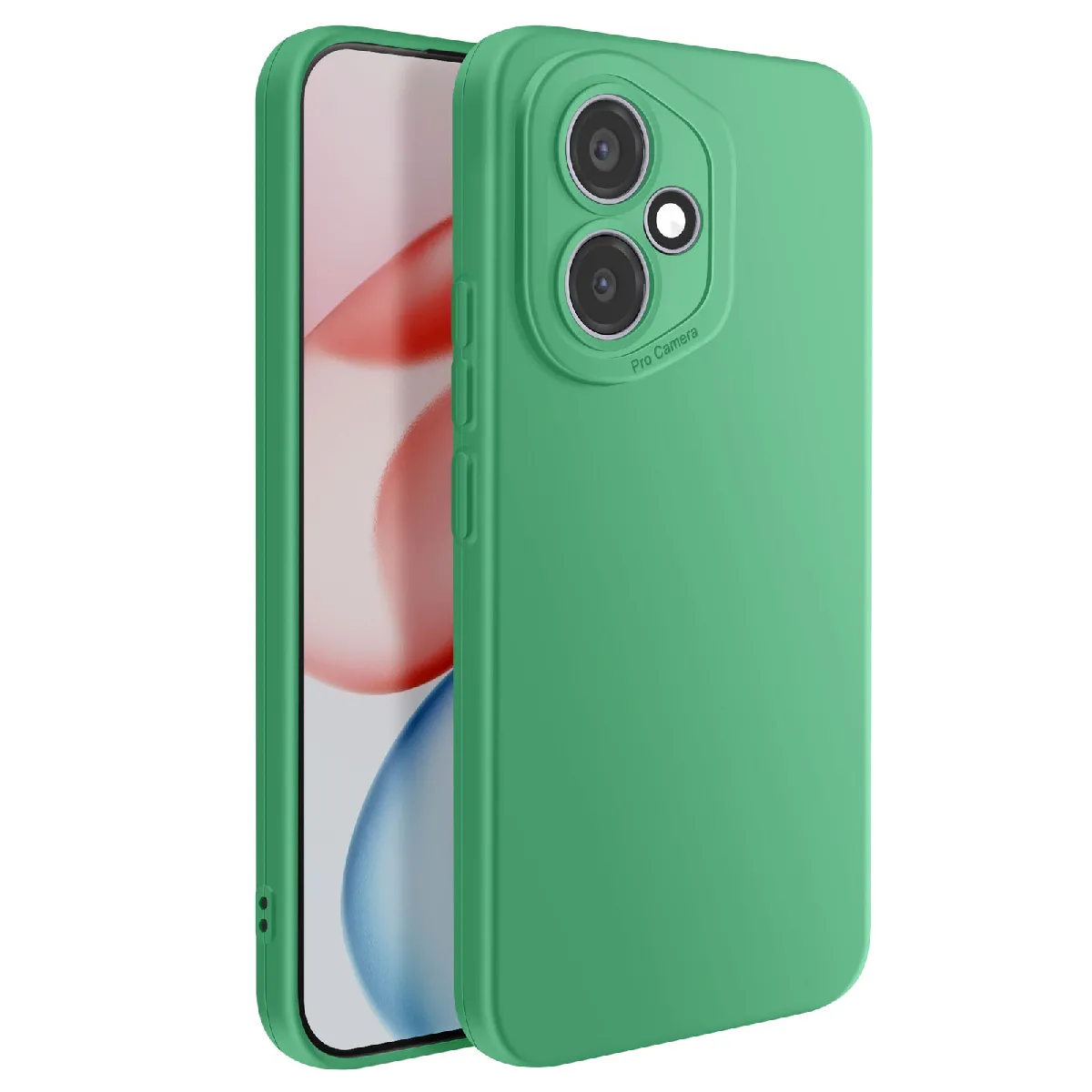 Avizar Vert Coque Pour Honor 400 En Silicone Souple Avec Contour Protection Caméra