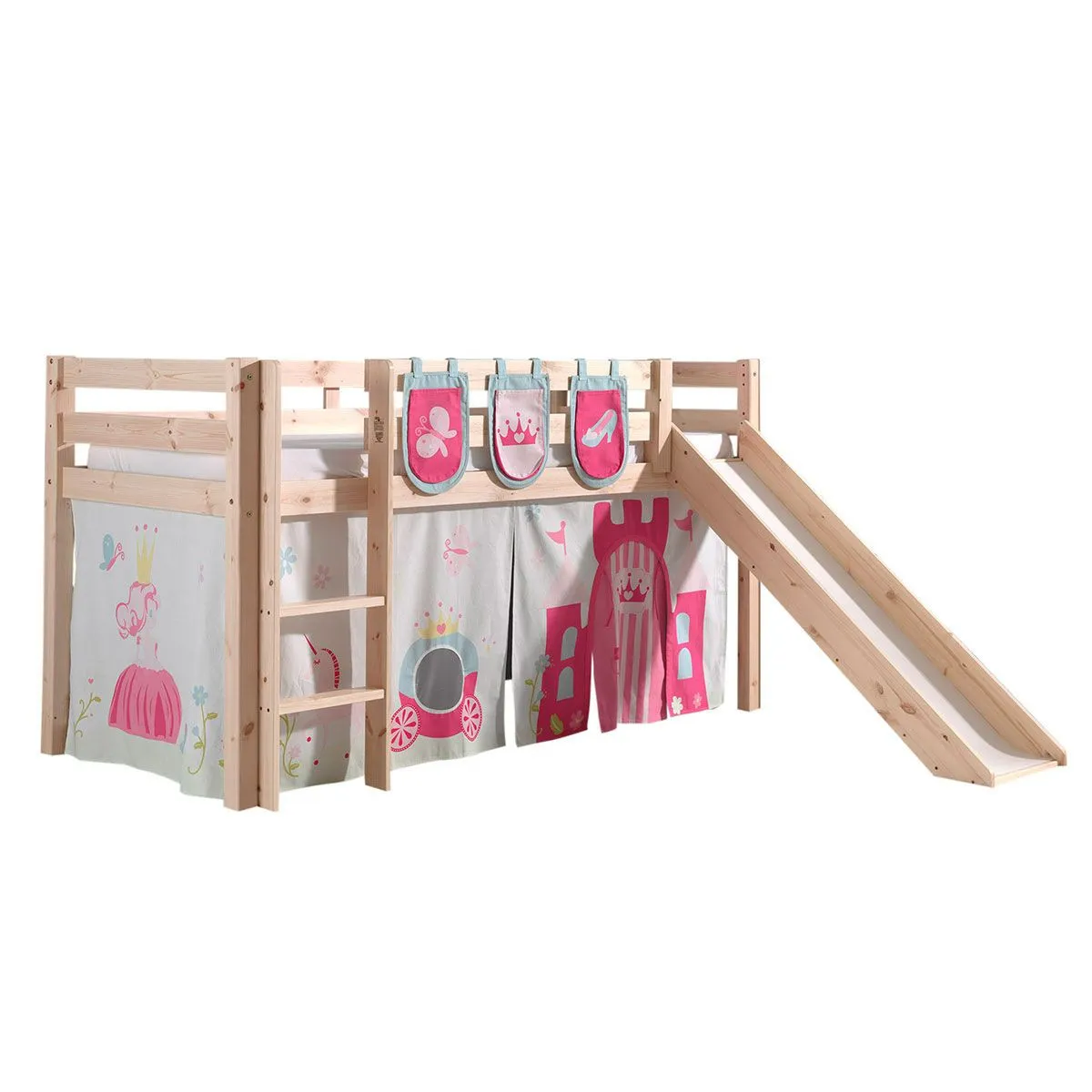 Pack Lit Enfant Toboggan Tente & 3 Pochettes Pino Princesse - vue 3