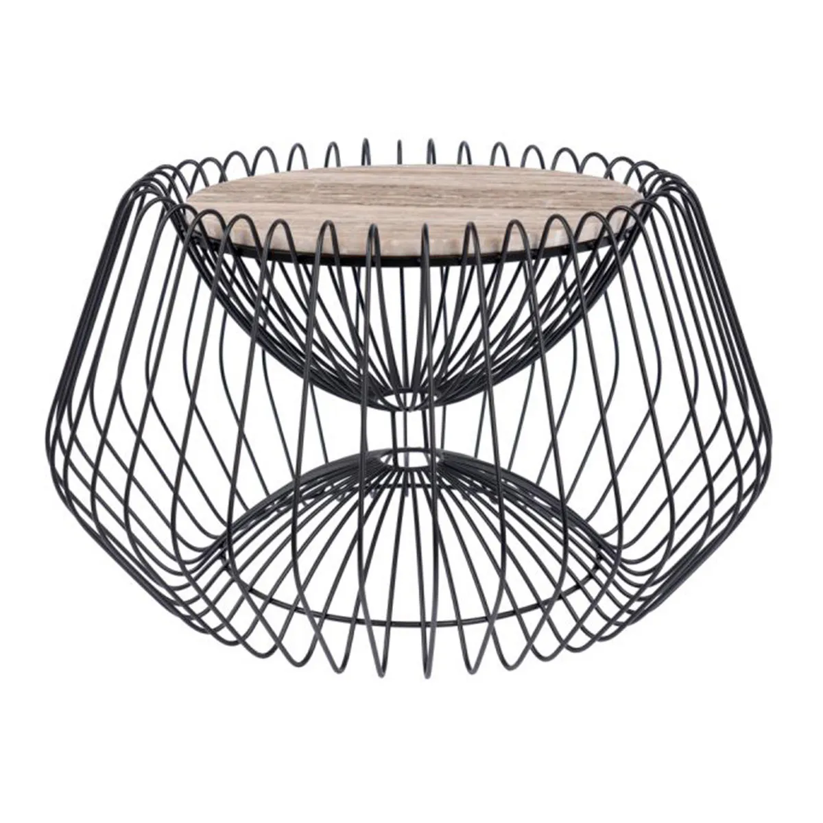 Non Communiqué Marron Table D'appoint Design "Malibu" 60Cm - Image 2