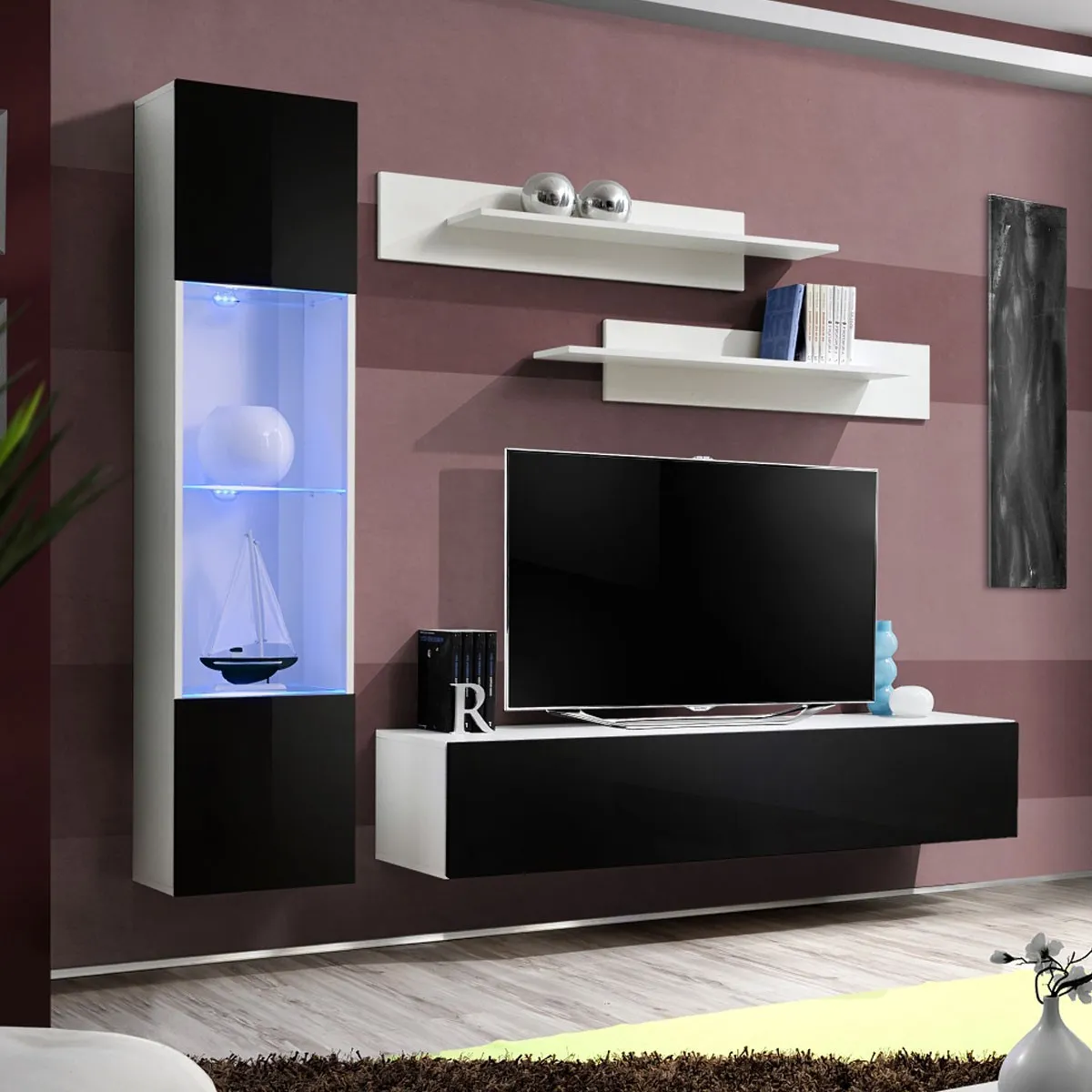 Ensemble Meuble TV Mural Fly G3 210cm &