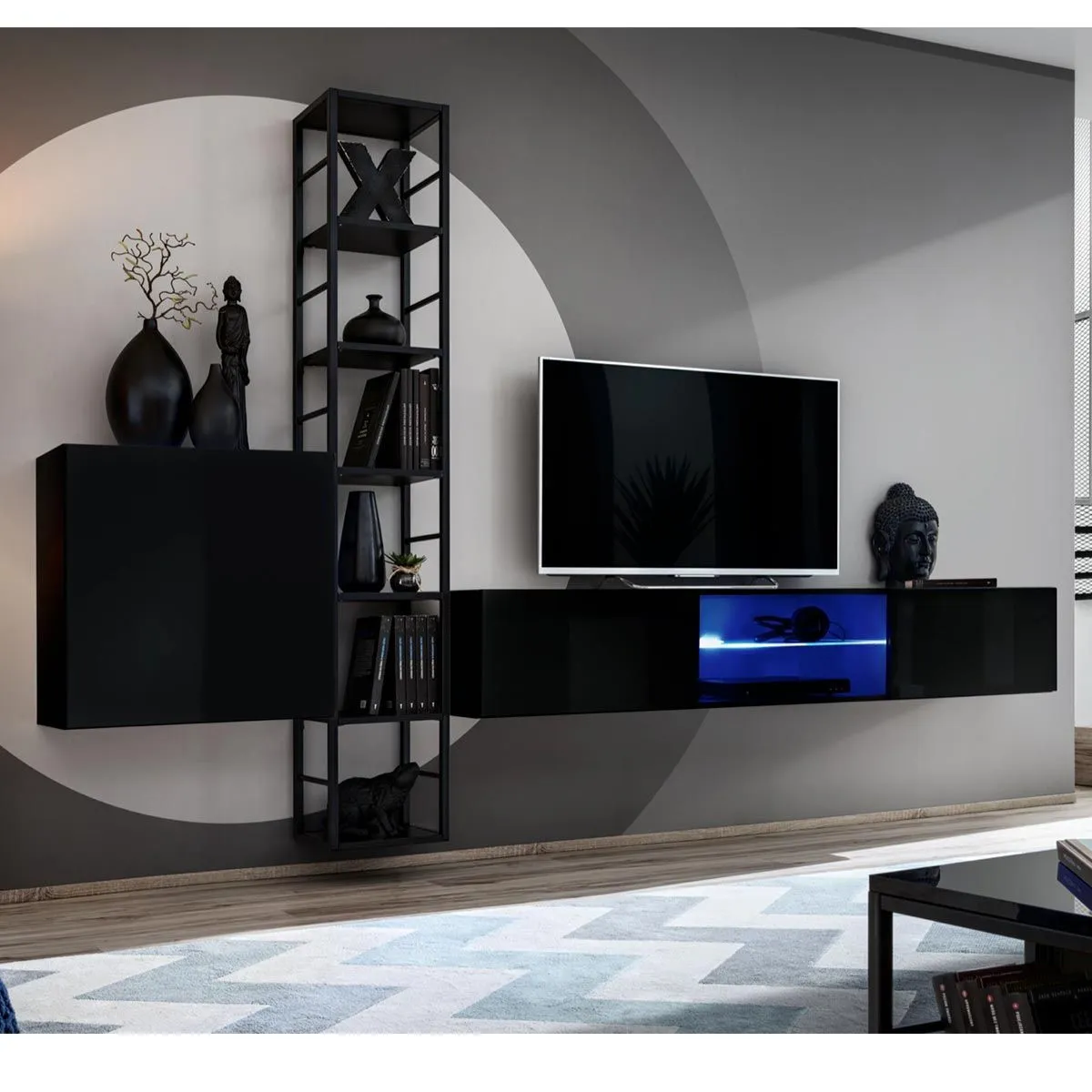Ensemble Meuble TV Design Switch VI 270cm &