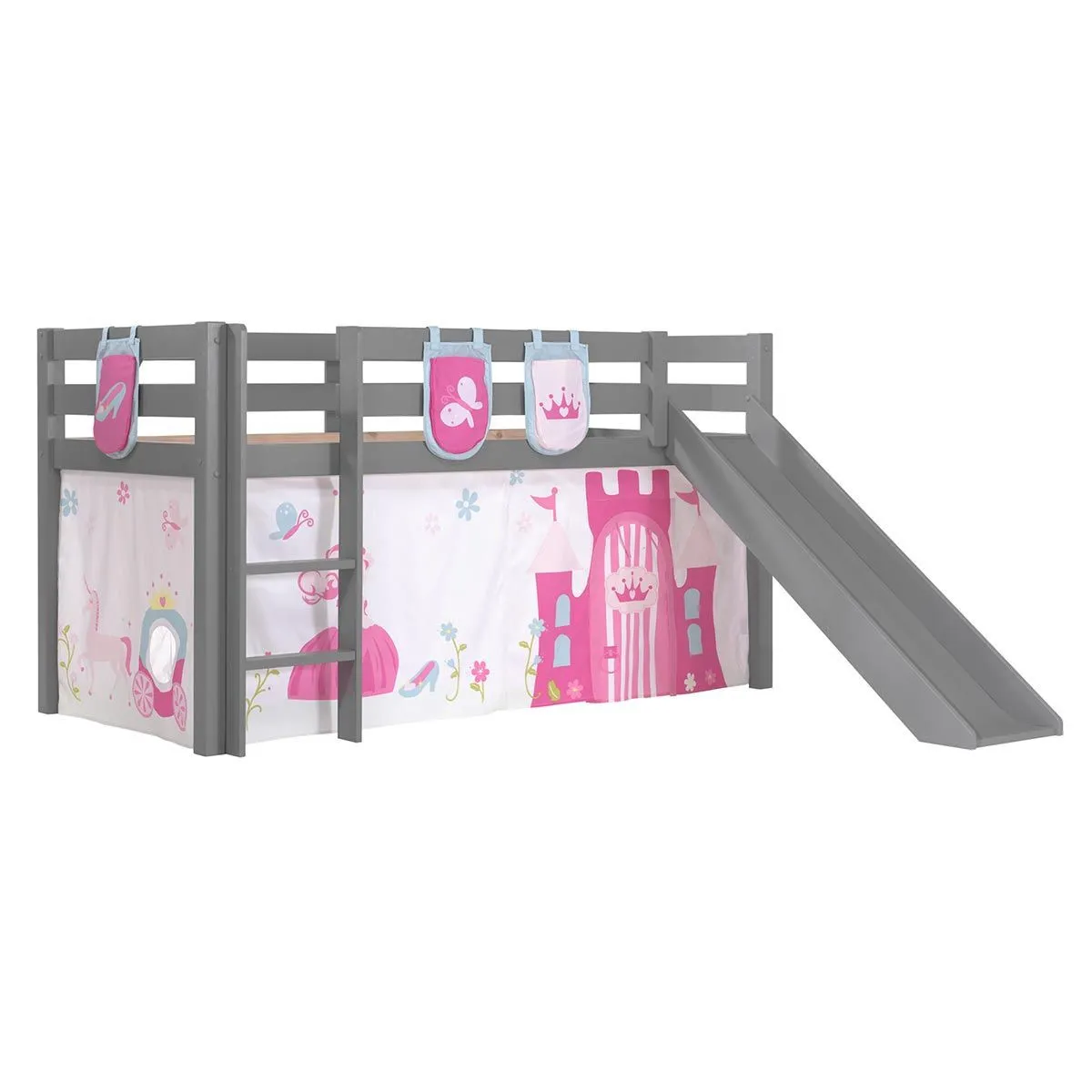 Pack Lit Enfant Toboggan Tente & 3 Pochettes Pino Princesse - vue 2