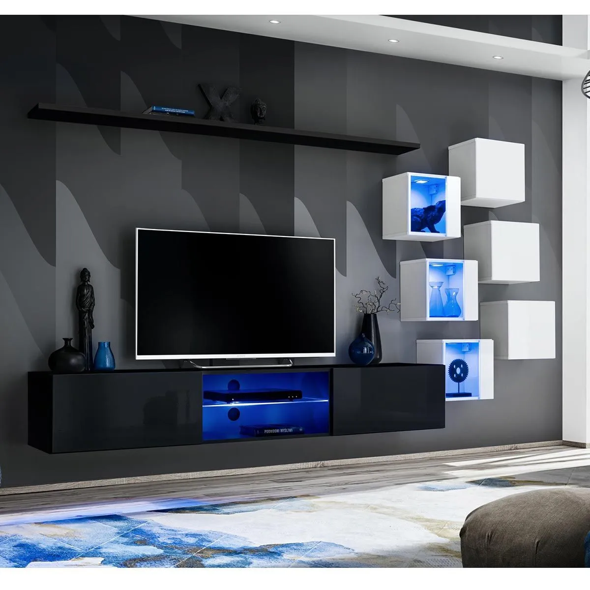 Ensemble Meuble TV Switch XXI 260cm & Naturel - vue 10