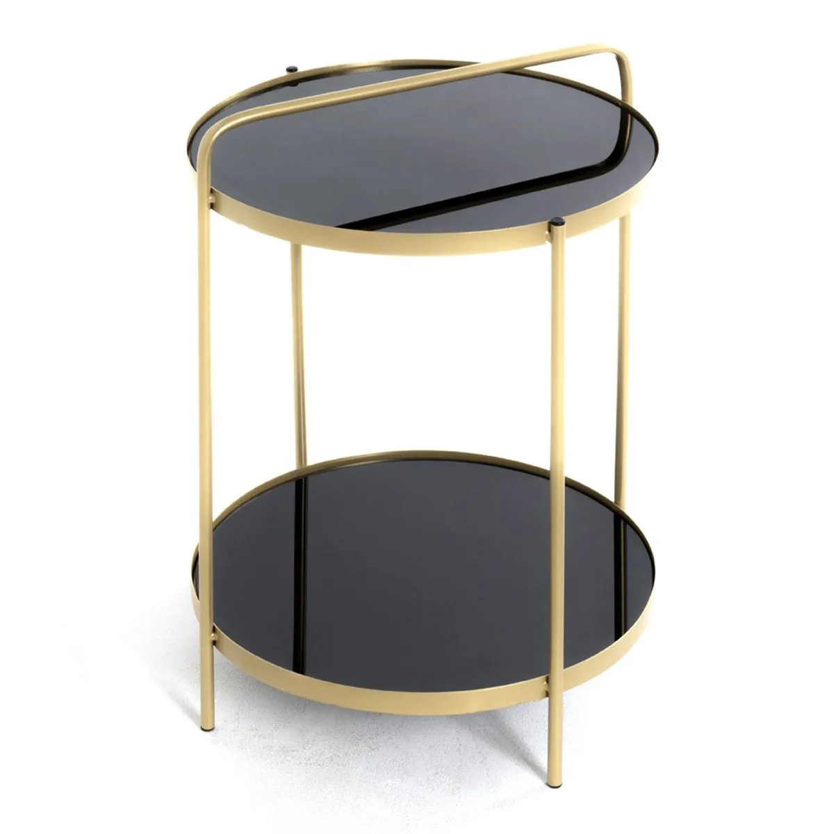 Paris Prix Noir Table D'appoint Design Proty 51Cm Or &