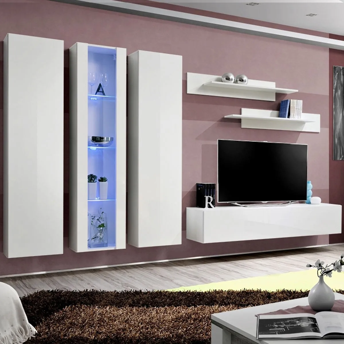 Ensemble Meuble TV Mural Fly C4 310cm