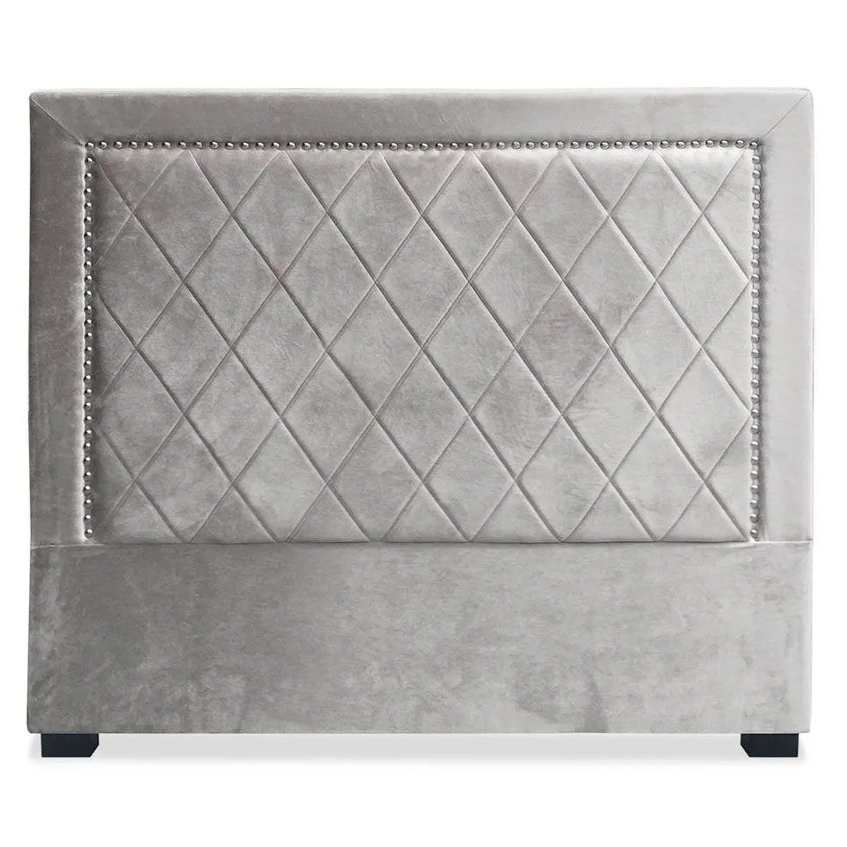 PARIS PRIX T&ecirc;te de Lit Design en Velours Sofia 140cm Argent