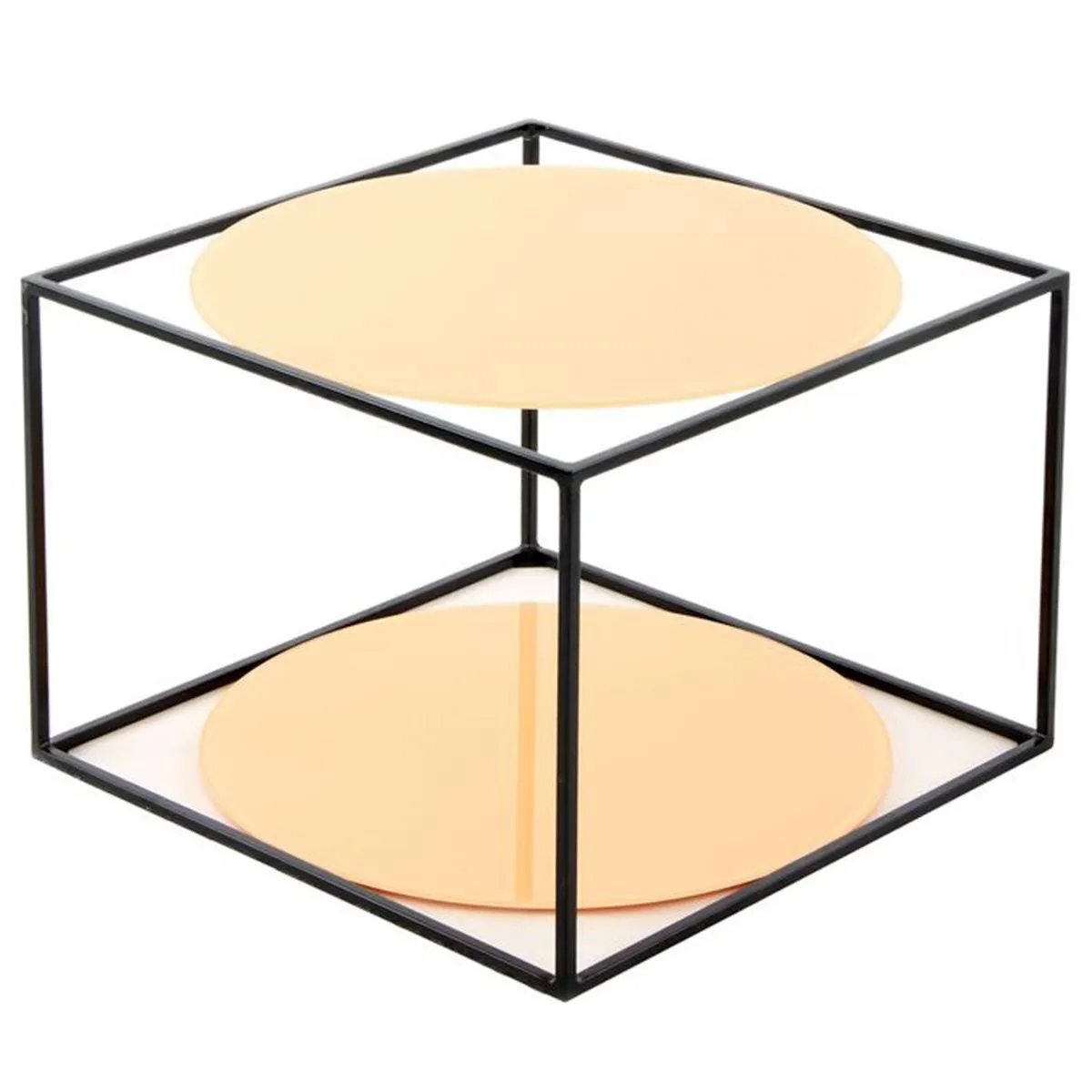 Paris Prix Orange Table D'appoint Design "Cody" 50Cm & Noir - Image 3