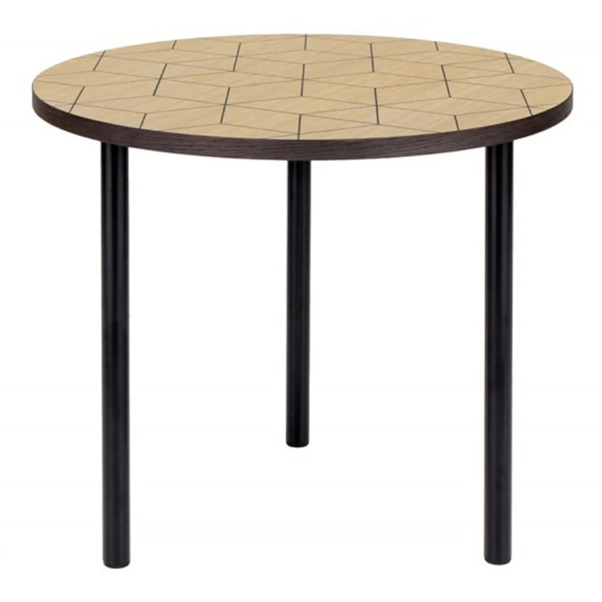 Paris Prix Table D'appoint Design Arty Triangles 50Cm Chêne