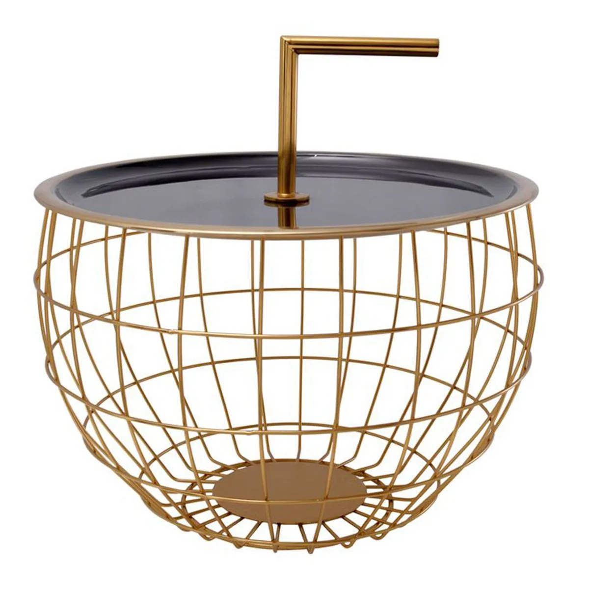 Non Communiqué Noir Table D'appoint Design "Jouy" 42Cm - Image 2