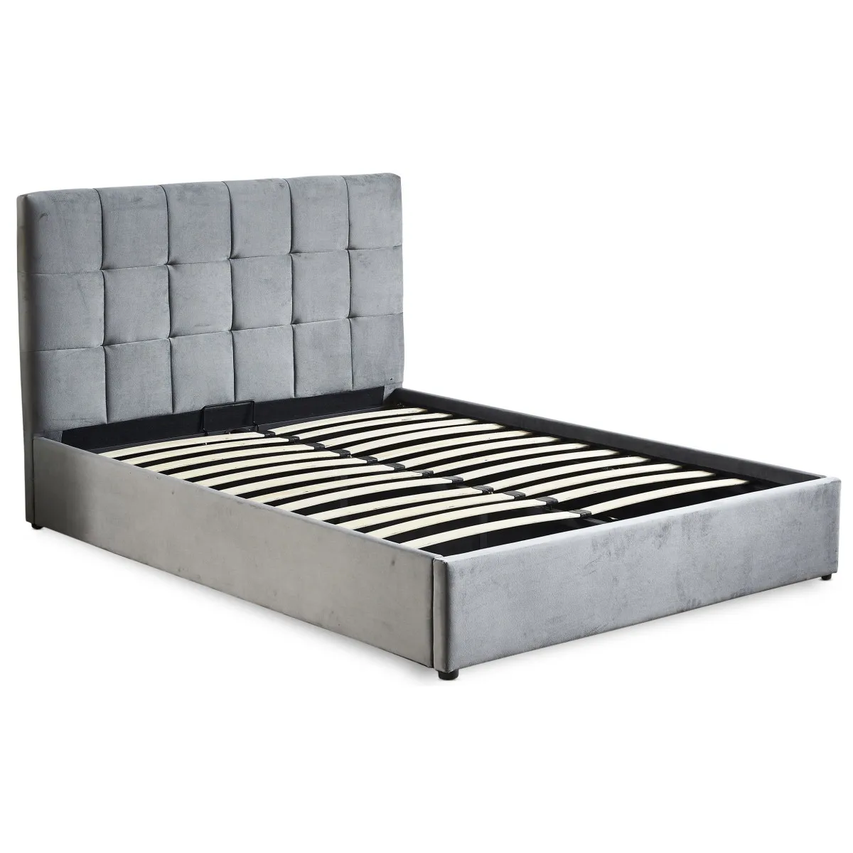 Lit Adulte Sommier Relevable Birma 180x200cm Argent