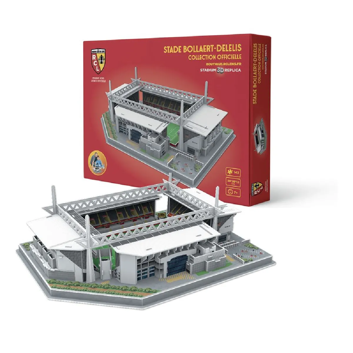 Megableu - Puzzle 3D Stade Bollaert RC Lens - 143 pièces - LED - Image 3