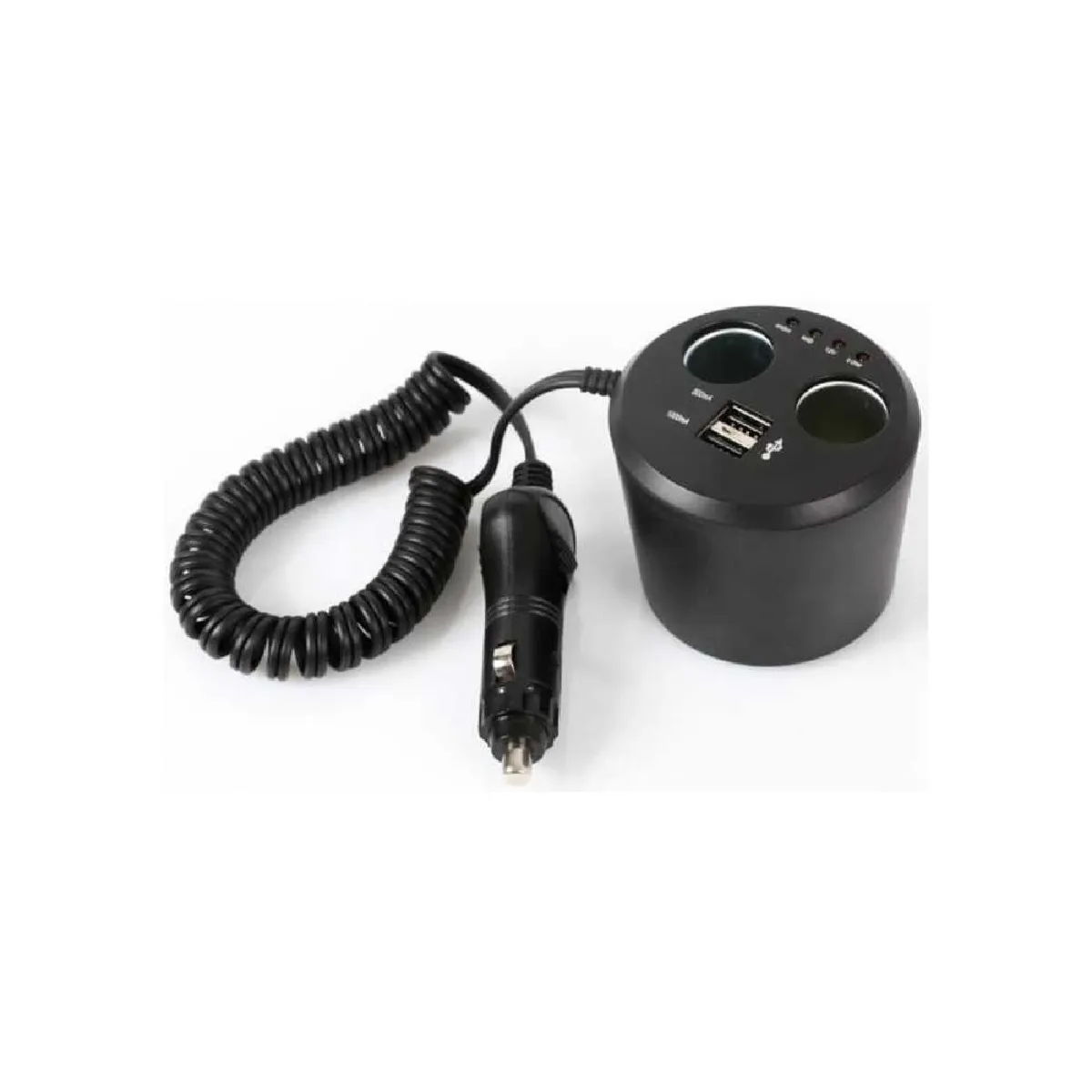 Auto-T Auto Chargeur Voiture Allume-Cigare 12/24 V - 100 W - 2 Ports Usb