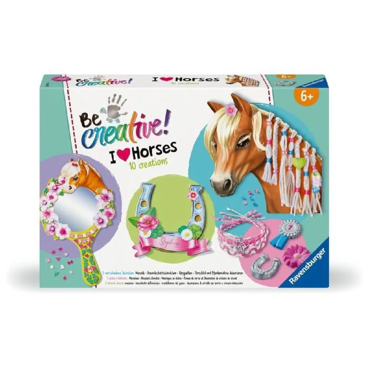 Kit Activités Ravensburger Be Creative 238751 – 10 Créations Thème Cheval - vue 2