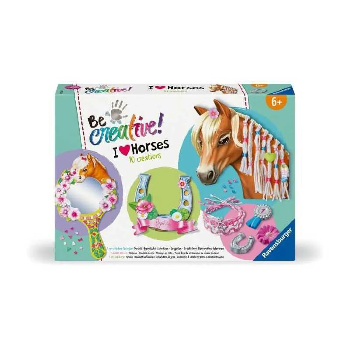 Kit Activités Ravensburger Be Creative 238751 – 10 Créations Thème Cheval - vue 2