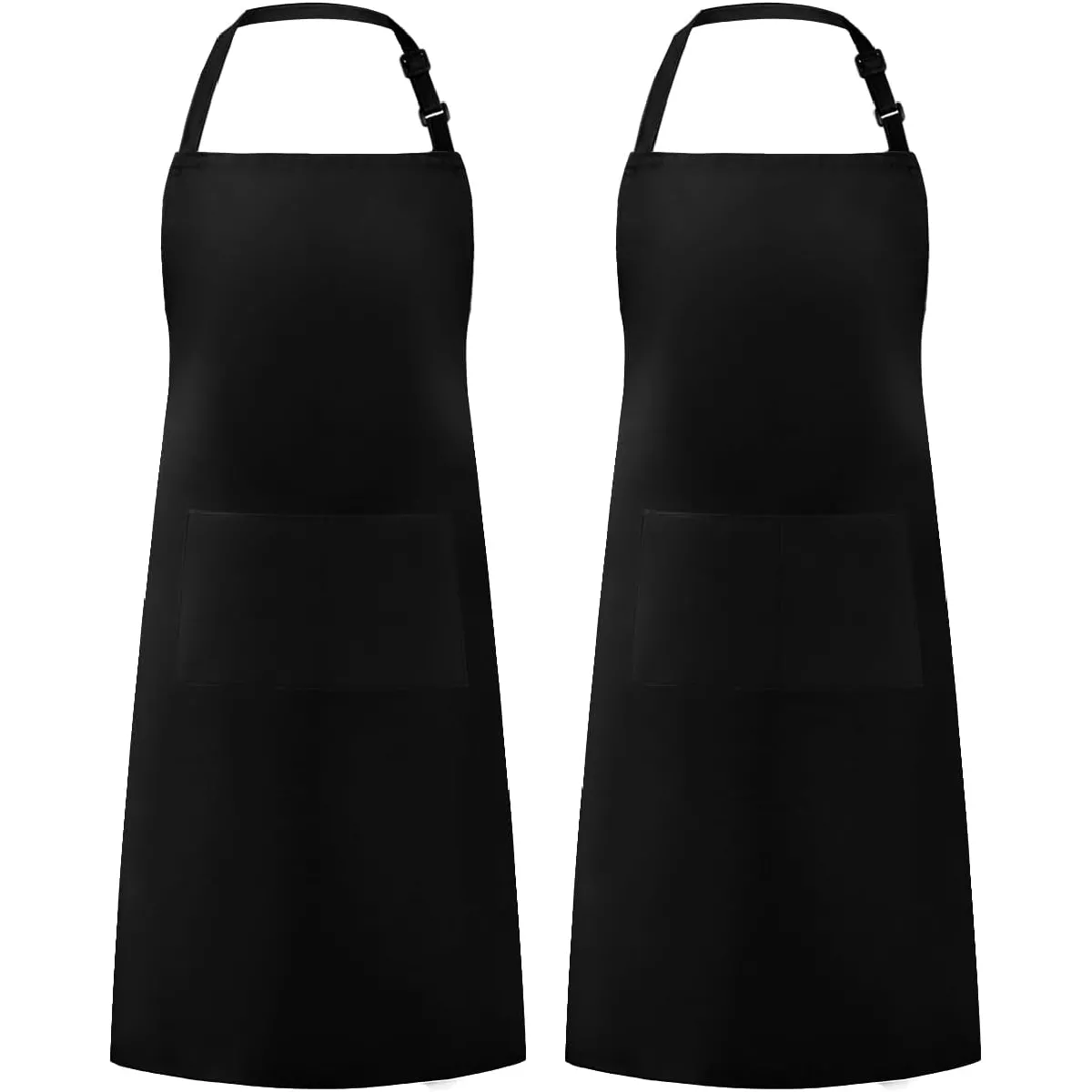 Vendos85 Unisex Noir Grand Tablier De Cuisine E Avec Poches