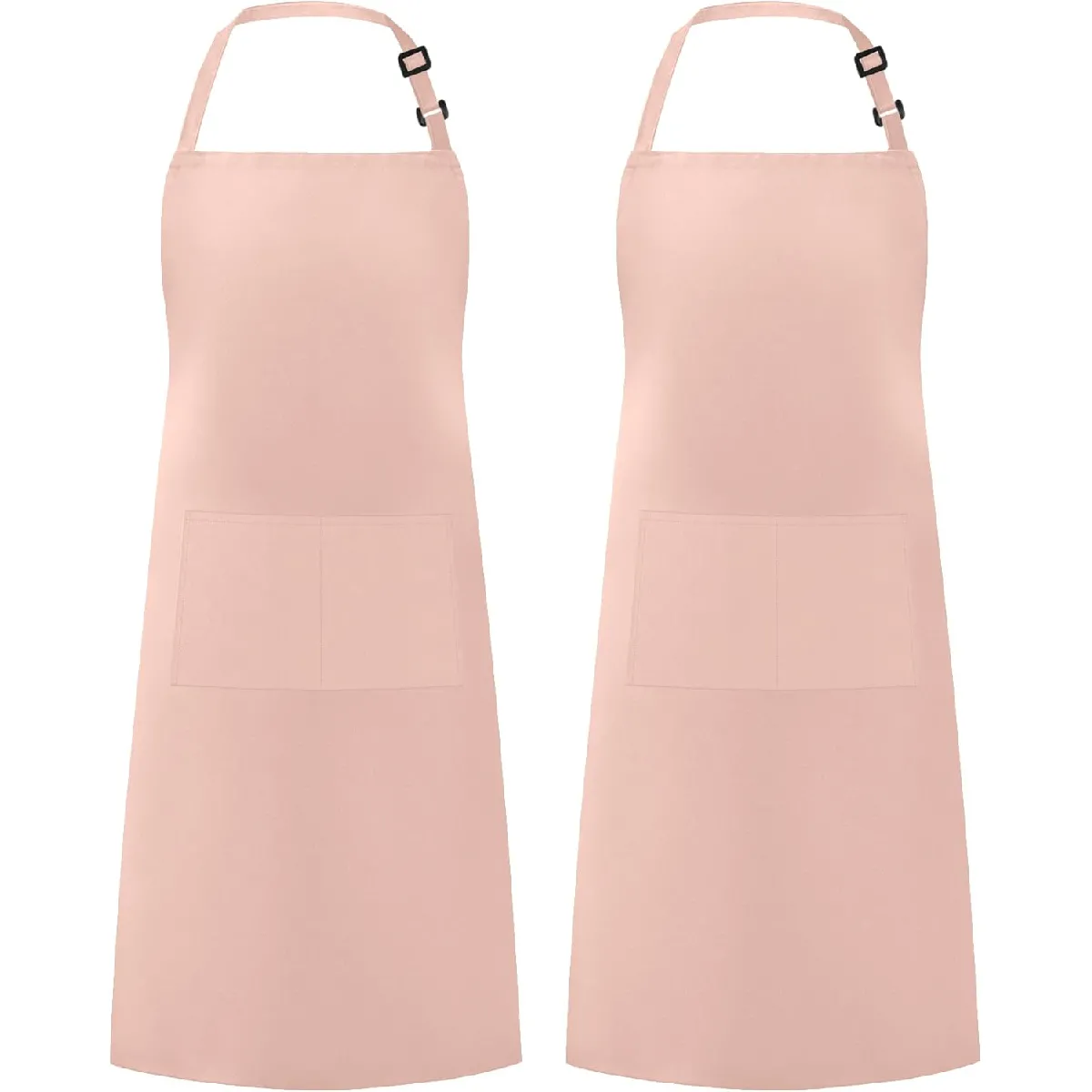Vendos85 Rose Tablier En Coton 68 X 84 Cm Poudré