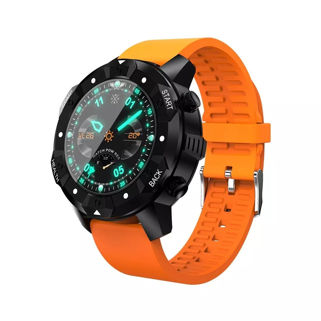 YONIS Montre Connect&eacute;e OLED IP67 Cardio GPS