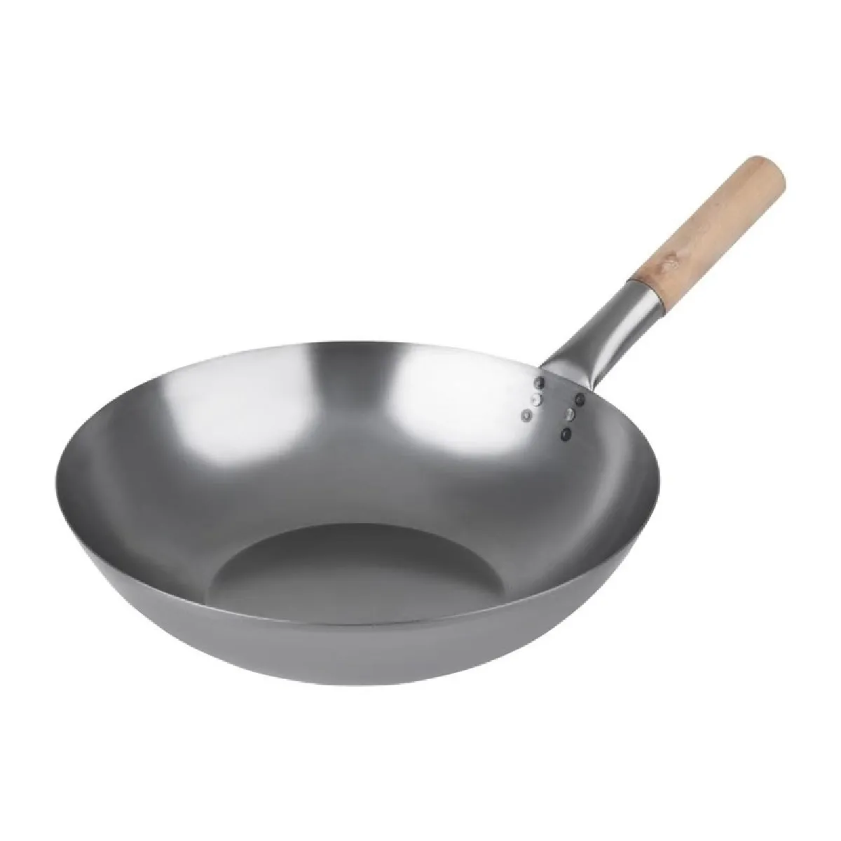 Vogue Wok Fond Plat En Acier Doux 36 Cm - Image 2