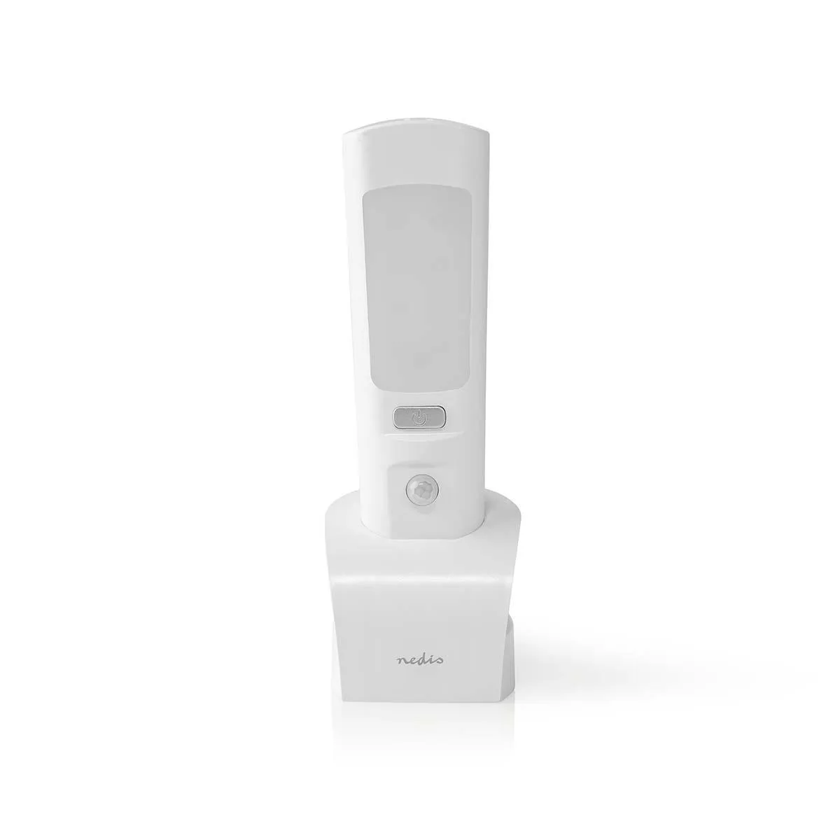Nedis Blanc Lampe Torche Led Orientable 2-En-1 Avec Capteur De Mouvement