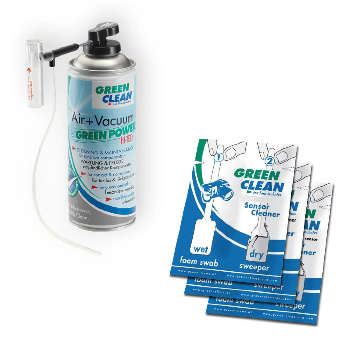 Greenclean Noir Sc6200 Kit De Nettoyage Mini Vacuum (400Ml + Swabs) Pour Petit Capteur - Image 4