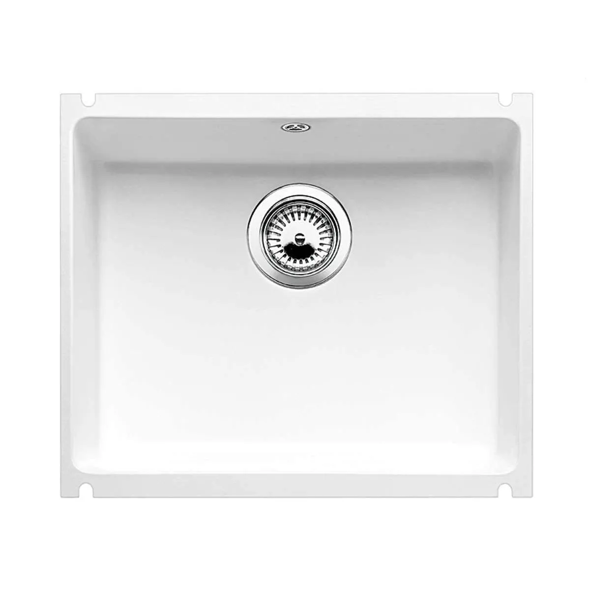 BLANCO  subline 500-u ceram - blanc cristal - vidage : manuel