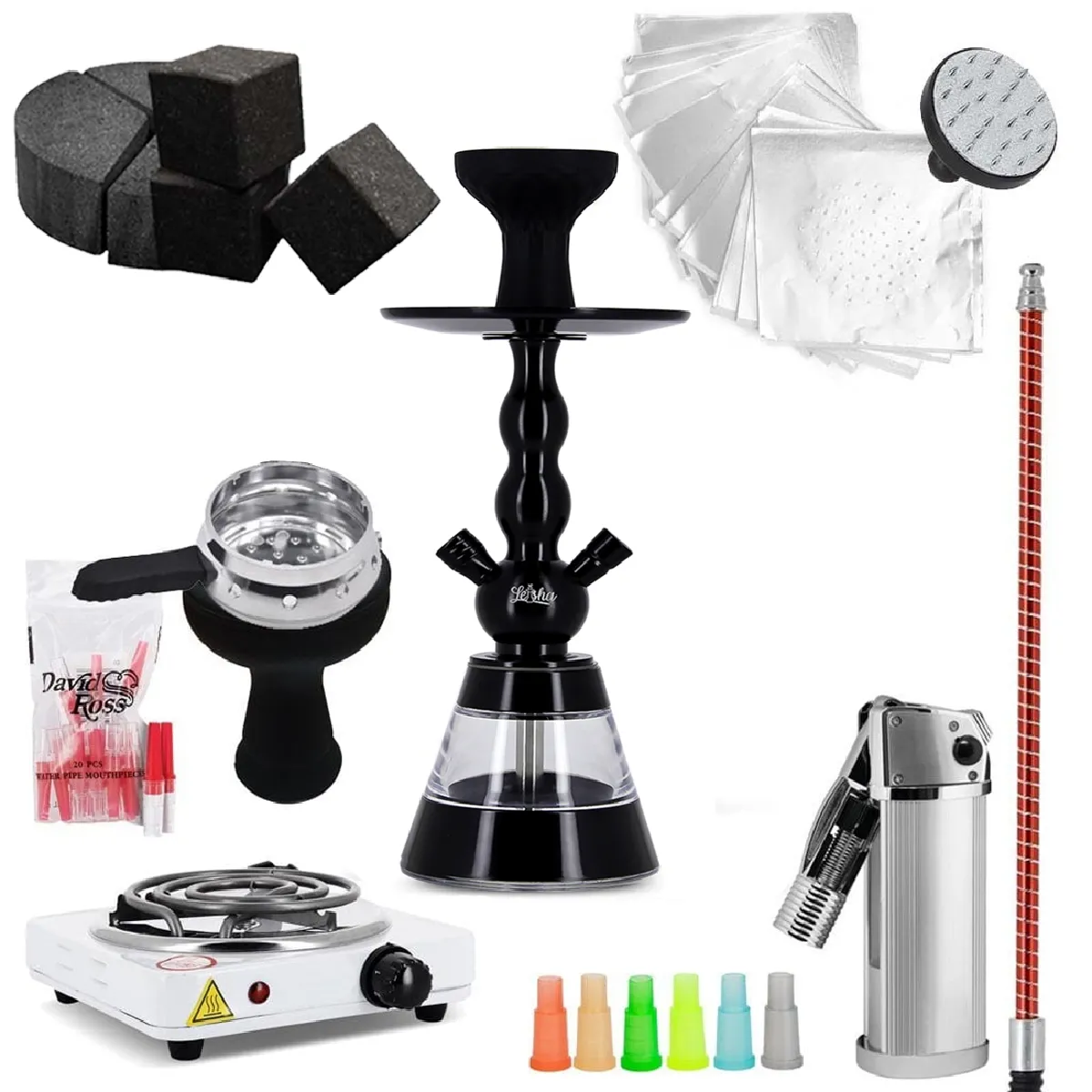 Chauffe-charbon Pour Chicha – 450W, Spirale 14 Cm, Grille 17 Cm, Jusqu'à 8 Briquettes, Thermostat