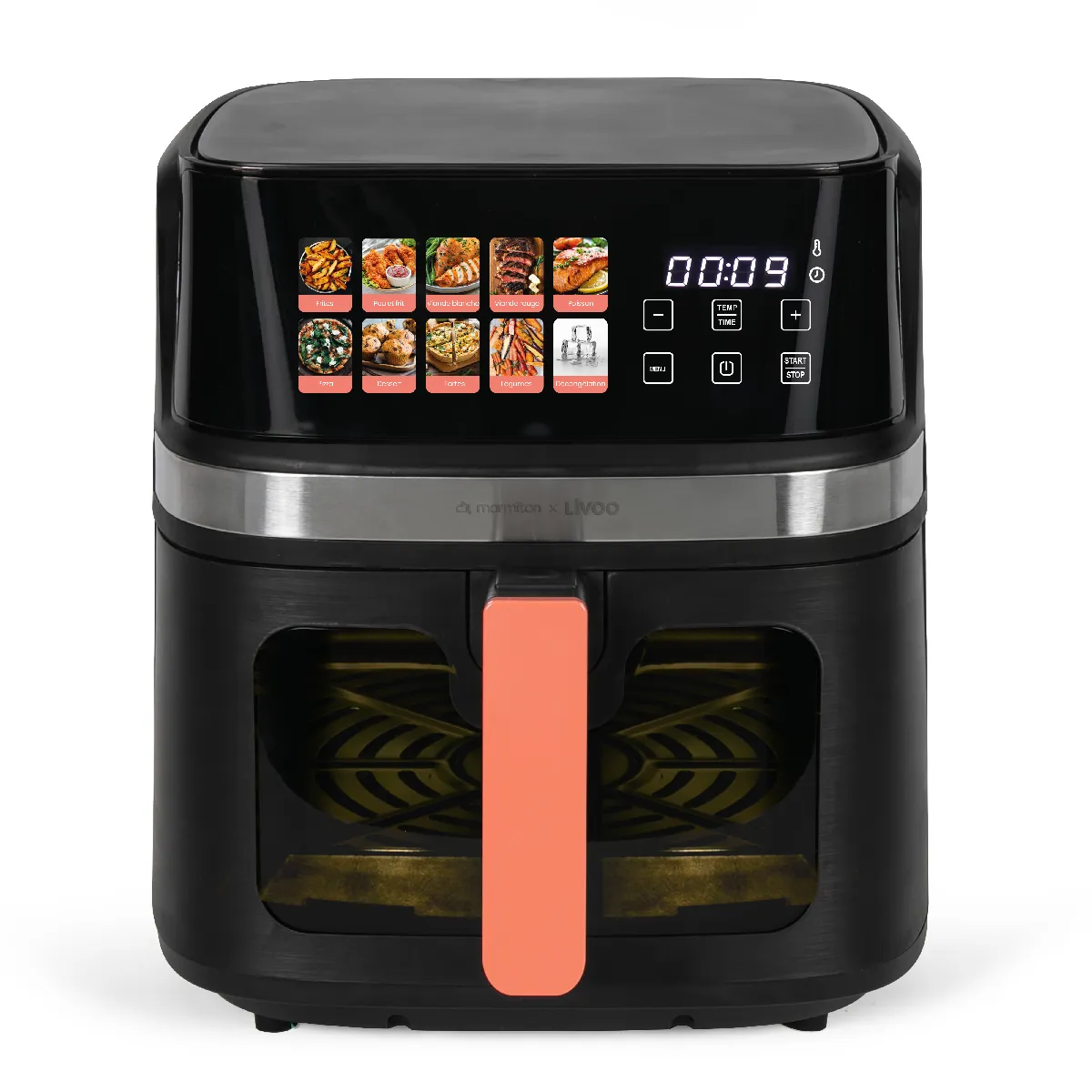 Airfryer Livoo DOC343CO Fenêtre 8L 1700W 10 Programmes Digital - Image 2