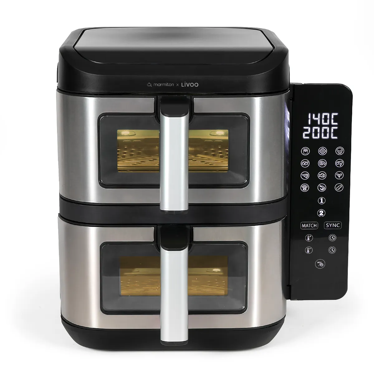 Joom Livoo Friteuse Sans Huile - Doc344co - 11 L - Double Bac - 2800 W - Image 4