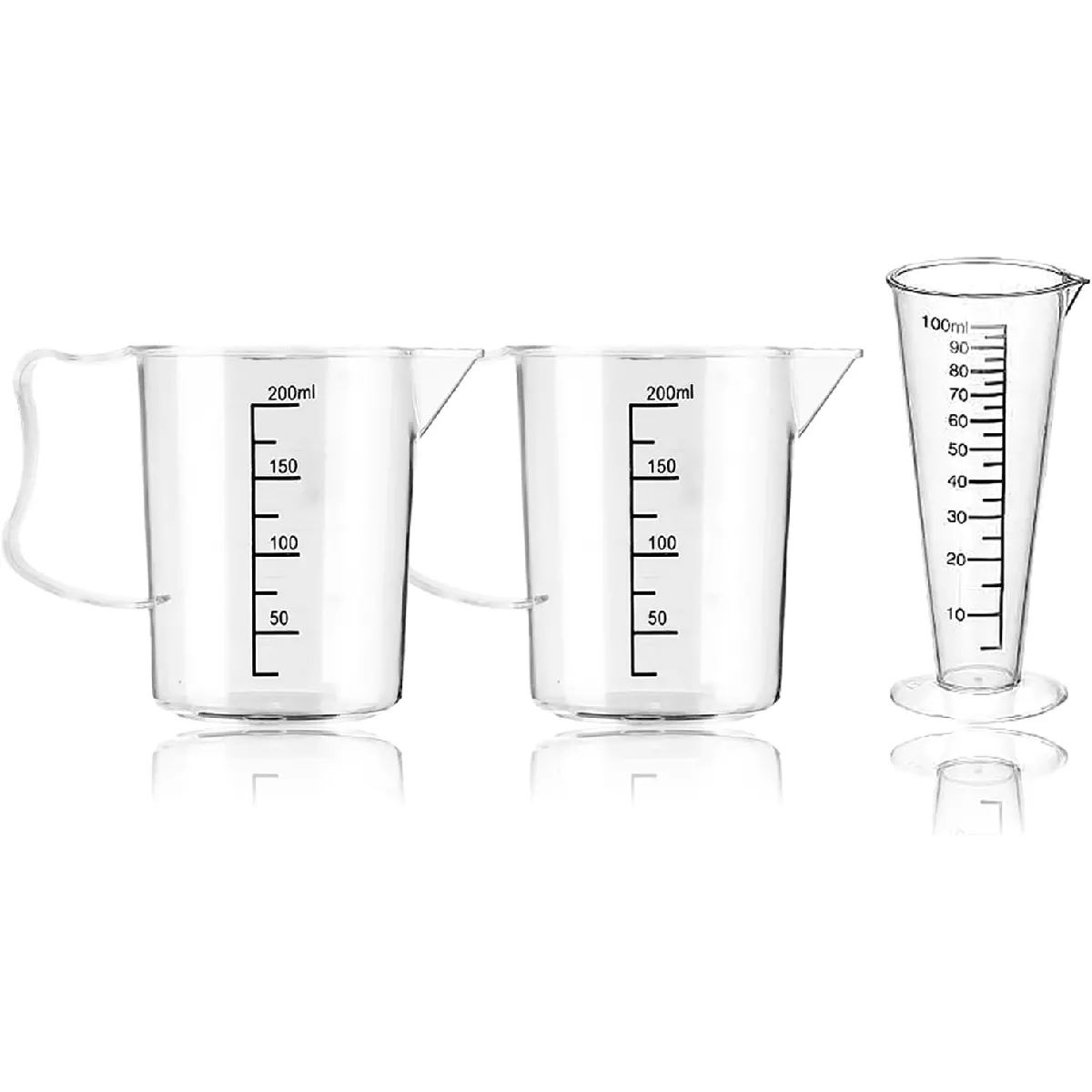 Verre Doseur Cuisine 200?ml avec Poignée Ergonomique