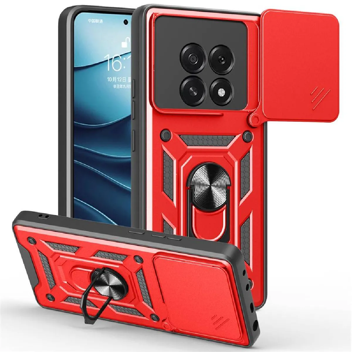 Htdmobiles Rouge Coque En Plastique Oppo A5 4G / 5G