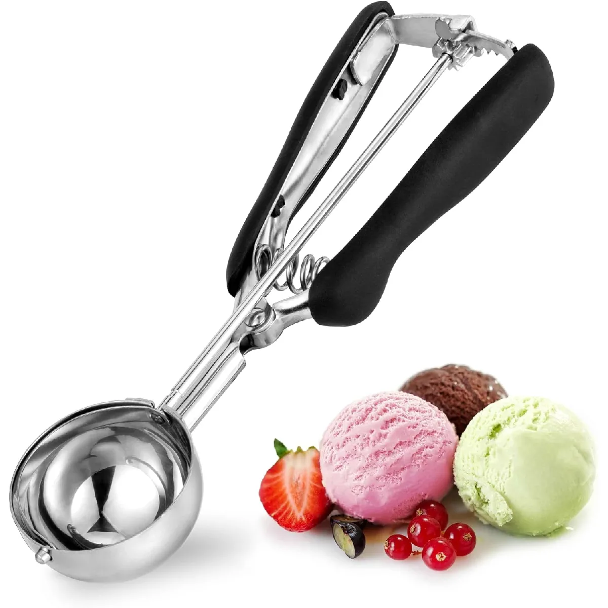 Cuillère à glace 45 ml en acier inoxydable durable