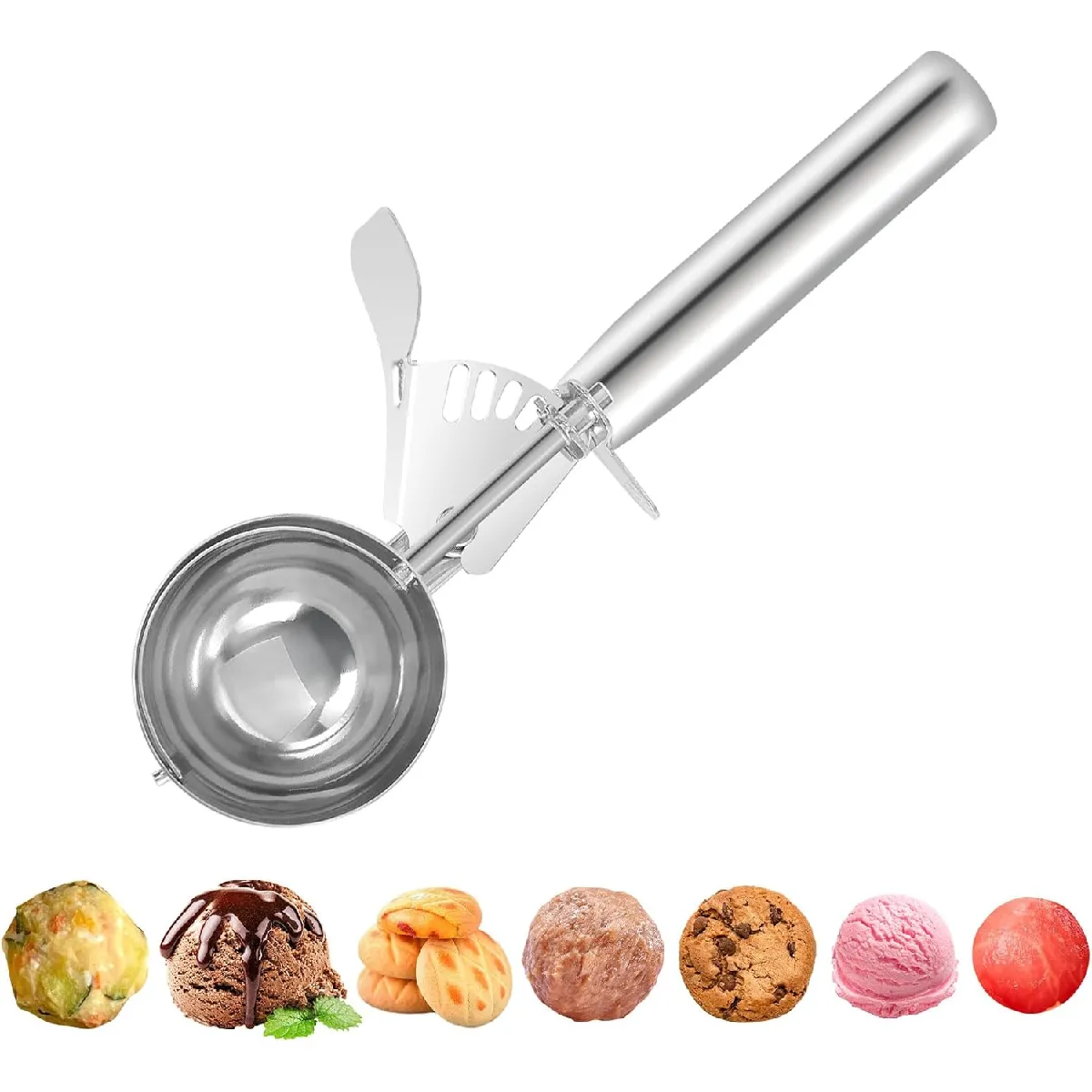 Cuillère à glace moyenne inox 56,7 g – Déclencheur