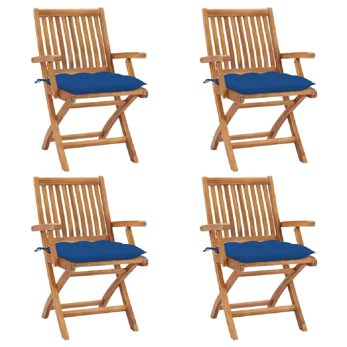 VIDAXL Chaises pliables 4 pcs - vue 10
