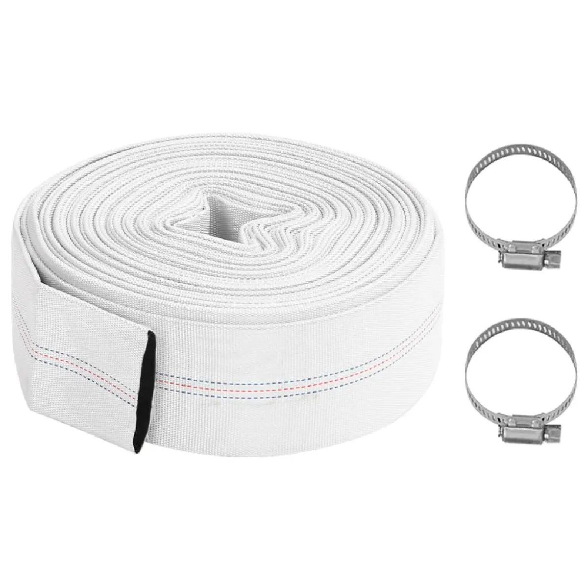 Non Communiqué Blanc Tuyau Plat 20 M 3 Pvc - Image 3