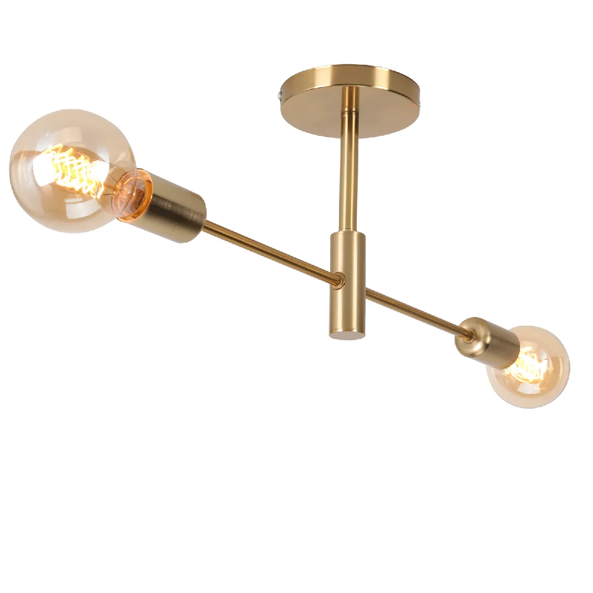 Stoex Plafonnier moderne 2 lumières - Jaune