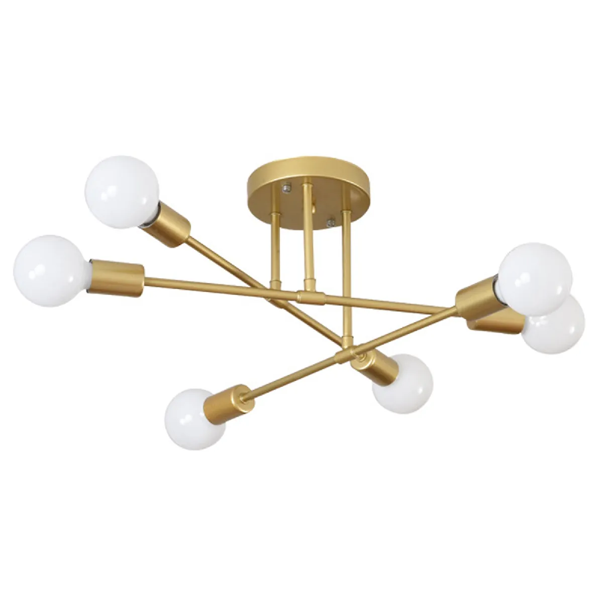 Stoex Plafonnier moderne 6 lumières - Or