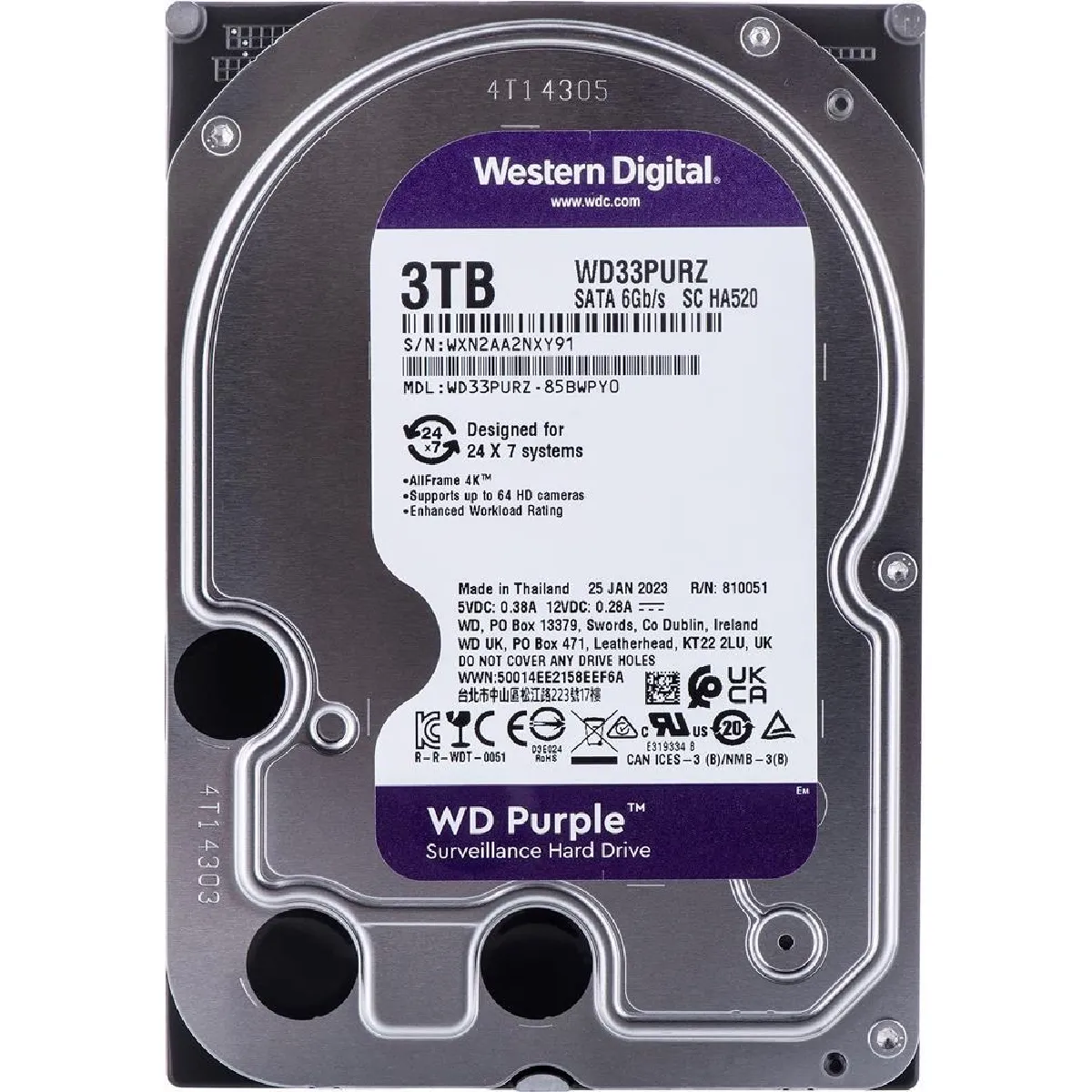 Western Digital WD 3 To 3,5" SATA 3