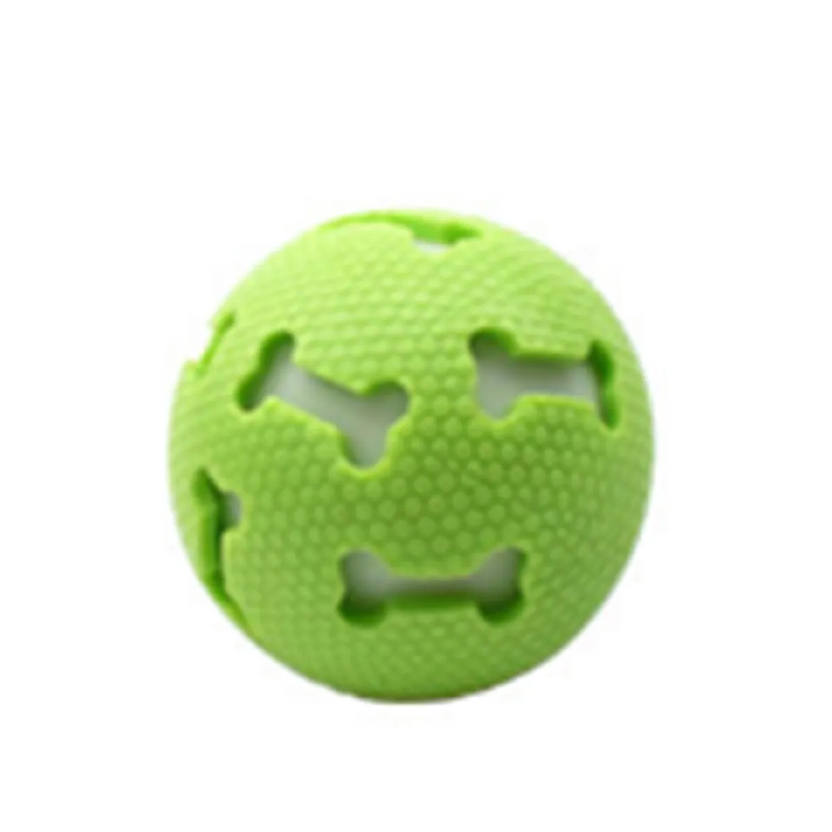 Meilleurs prix pour 2 pièces de jouets à mâcher en caoutchouc pour chien et chat, balle brillante et vocale - vert