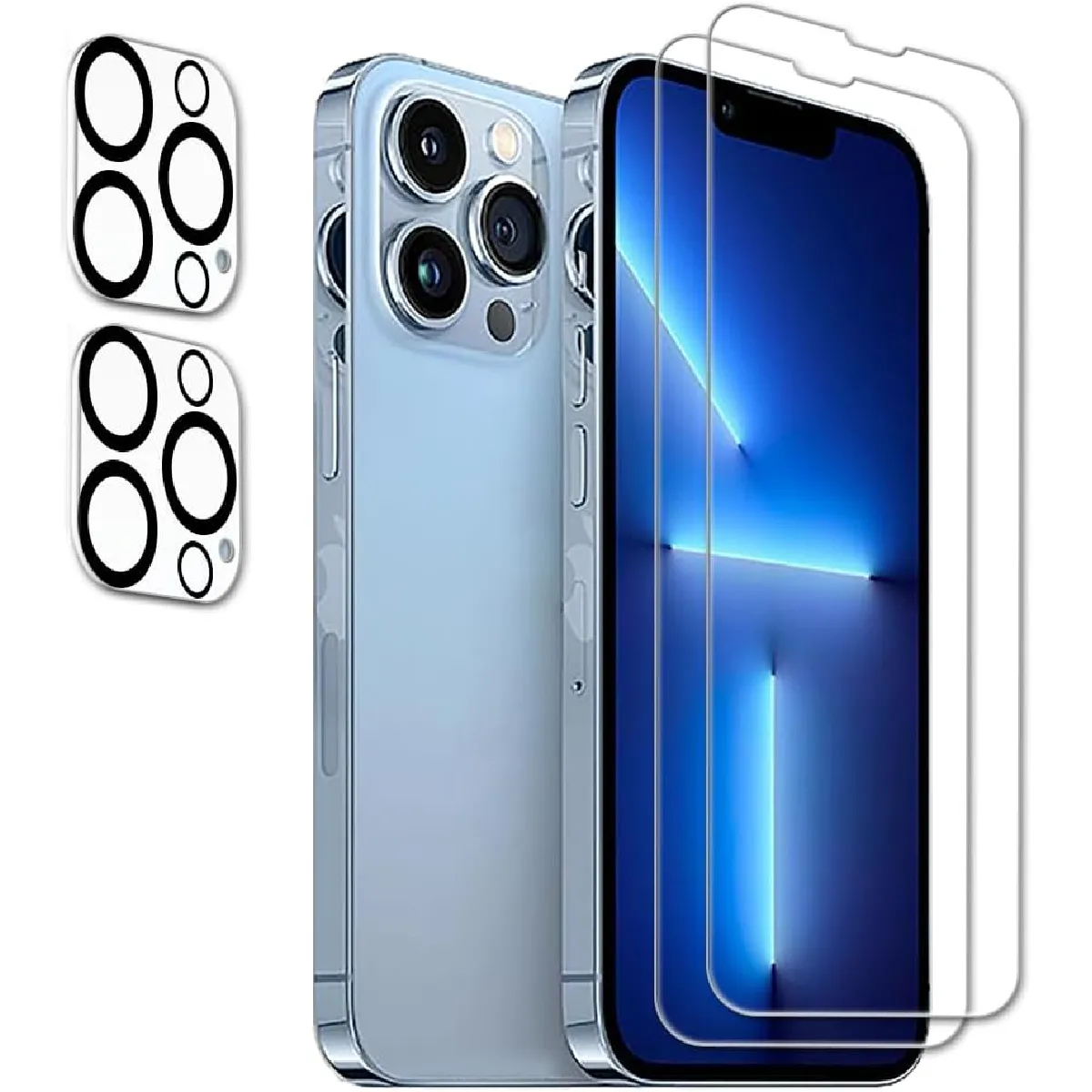 Little Boutik Protection D'écran Et Caméra Pour Iphone 13 Pro Max - 2 Pièces