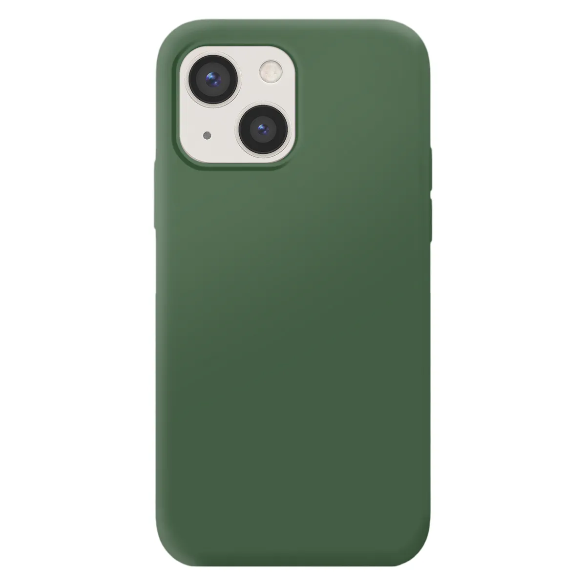 Coque pour iPhone 13 Edition Color Skin en TPU avec Int&eacute;rieur Doux Kaki
