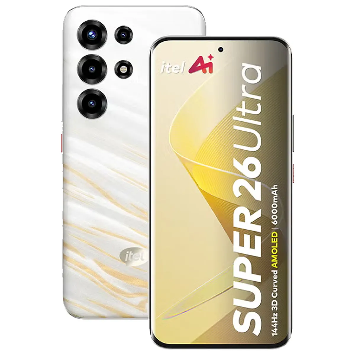 "Smartphone Itel S26 Ultra Téléphone Portable 8Go+256GO 6.78"""" 6000mAh Android 15 Dual SIM 4G/NFC"